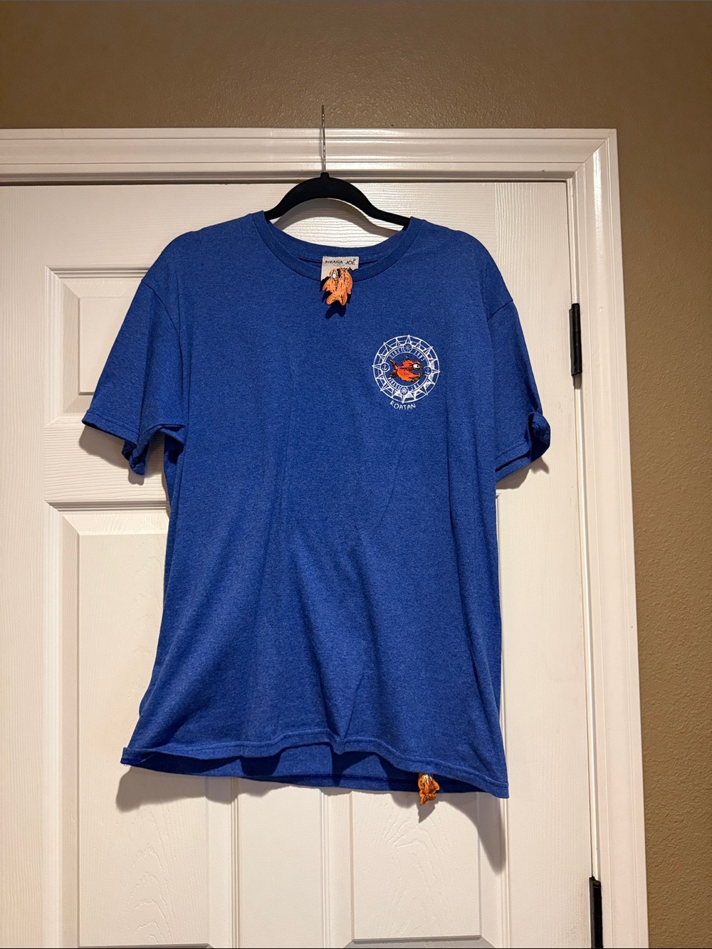 Blue Graphic Crew Neck T-Shirt